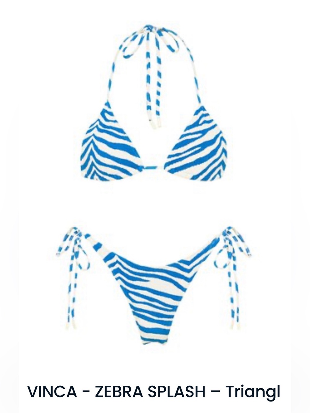 Triangl Vinca Zebra Splash Bikini